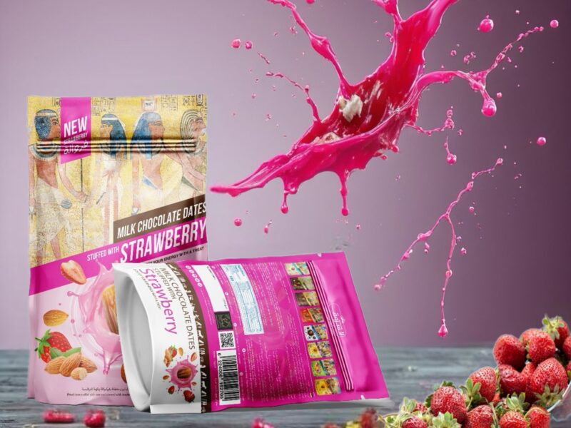 Strawberry Chocolate Dates with Crunchy Almond, Net Weight: 250g | 12 Pieces Per Box - Image 5