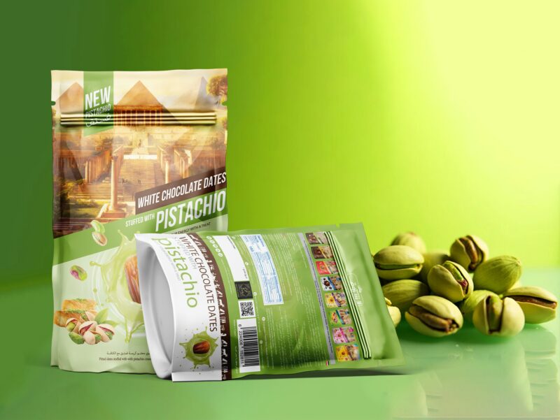 Date with Pistachio Cream & Kunafa, Net Weight: 250g | 12 Pieces Per Box - Image 3