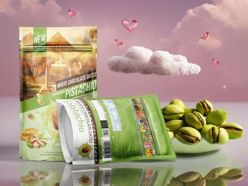 Date with Pistachio Cream & Kunafa, Net Weight: 250g | 12 Pieces Per Box - Image 4