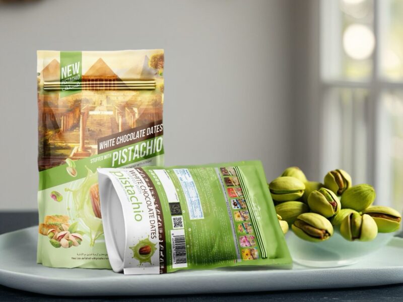 Date with Pistachio Cream & Kunafa, Net Weight: 250g | 12 Pieces Per Box - Image 6