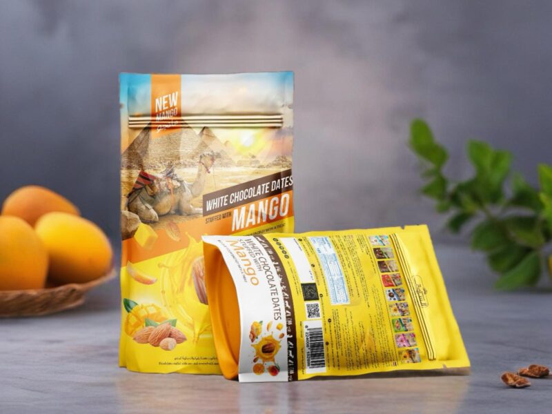 Mango Chocolate Dates With Crunchy Almond, Net Weight: 250g | 12 Pieces Per Box - Image 4