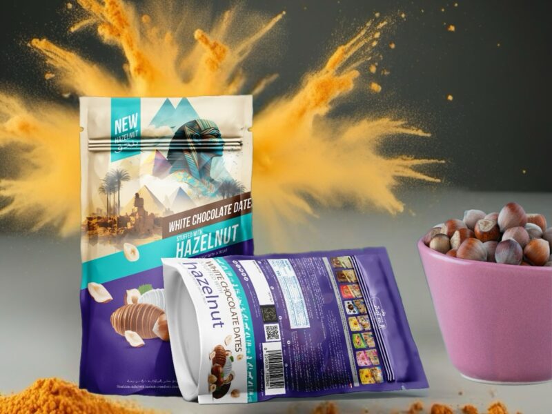 Date with Hazelnut Mix Chocolate, Net Weight: 250g | 12 Pieces Per Box - Image 4