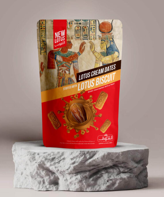 Lotus Biscuit Milk Chocolate Dates, Net Weight: 250g | 12 Pieces Per Box